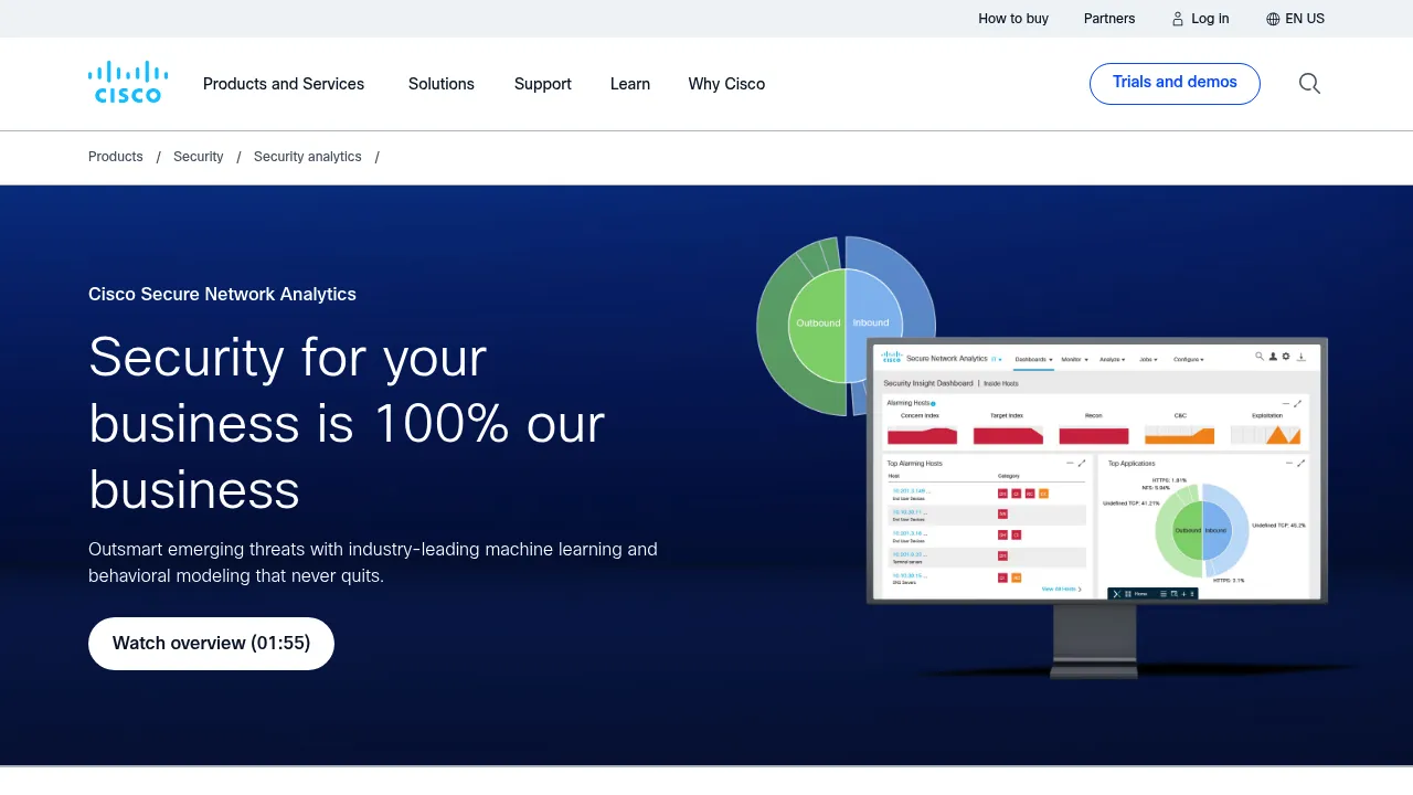 Cisco Secure Network Analytics screenshot