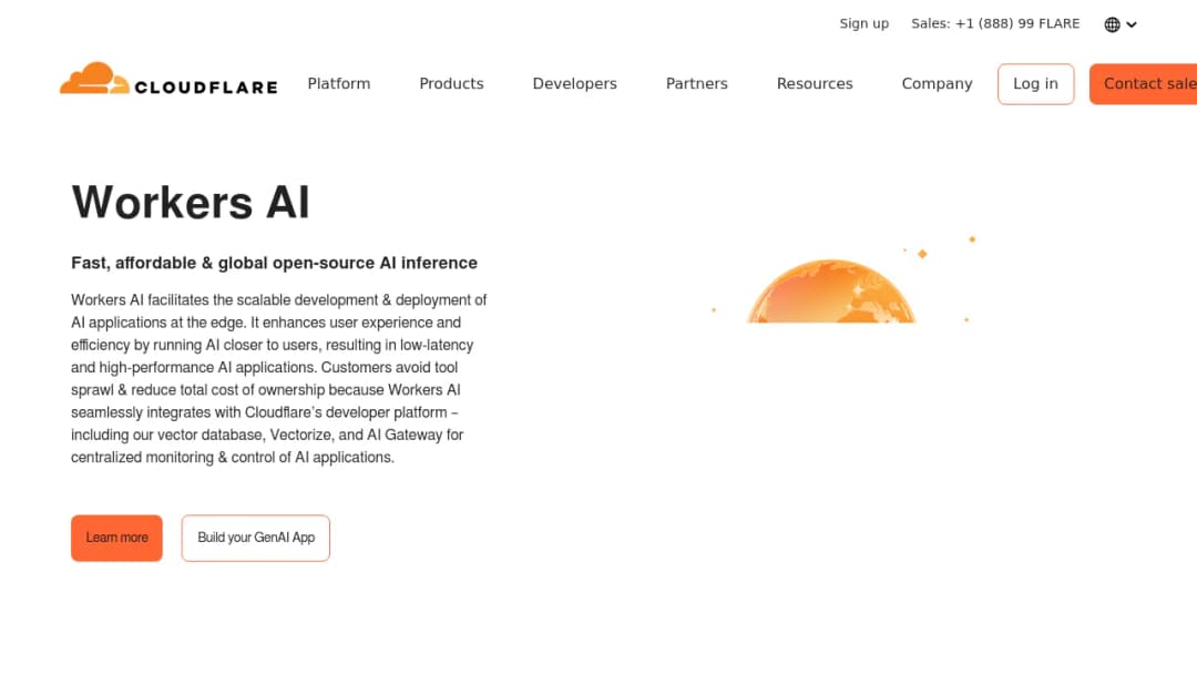Cloudflare Workers AI screenshot
