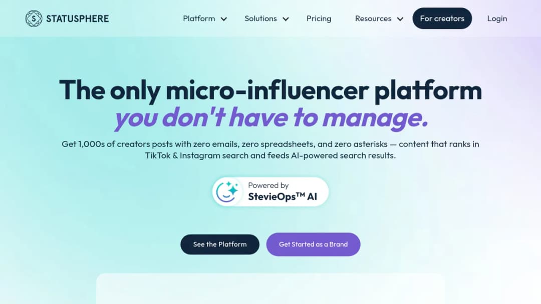 Statusphere screenshot