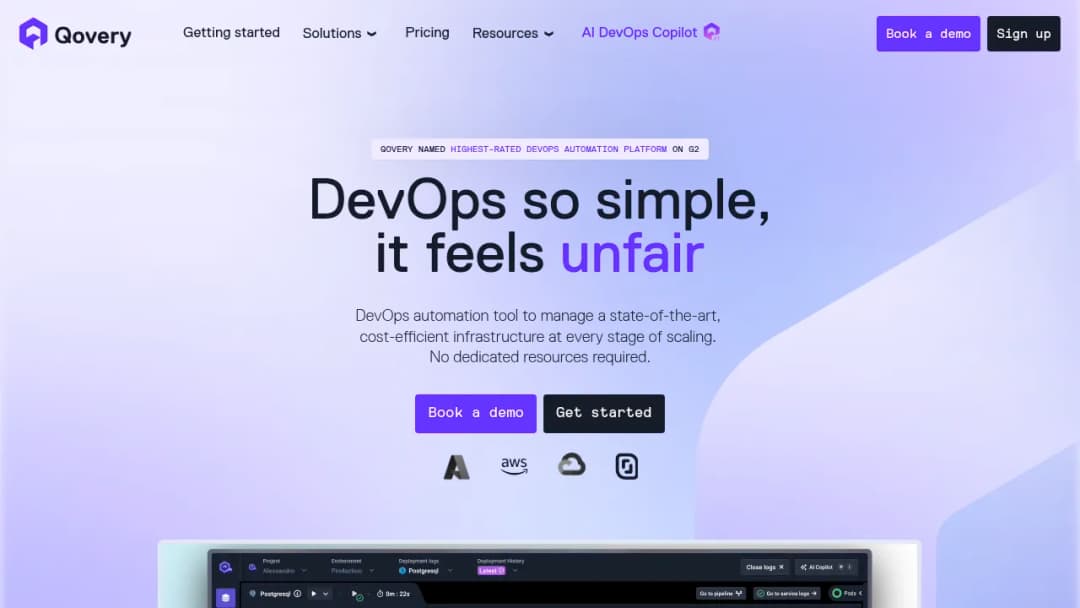 Qovery screenshot