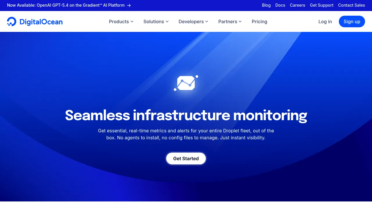 DigitalOcean Monitoring screenshot