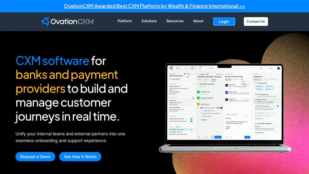 OvationCXM screenshot