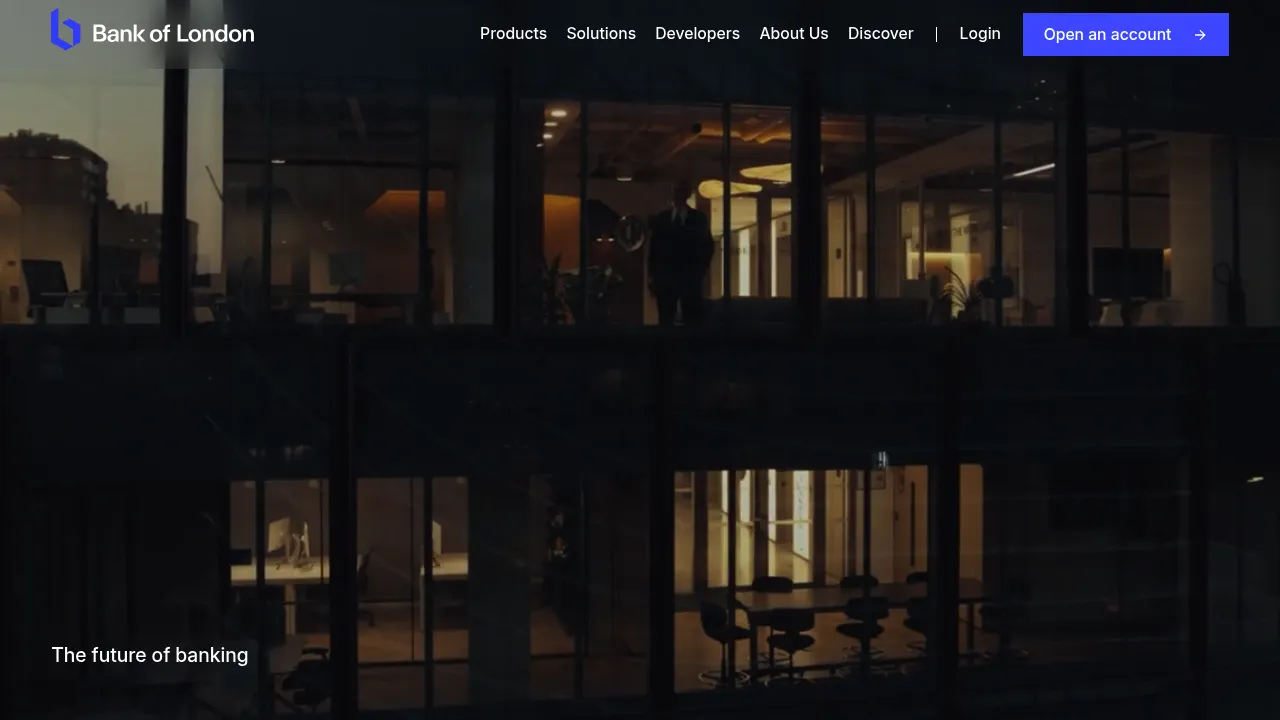 Bank of London screenshot