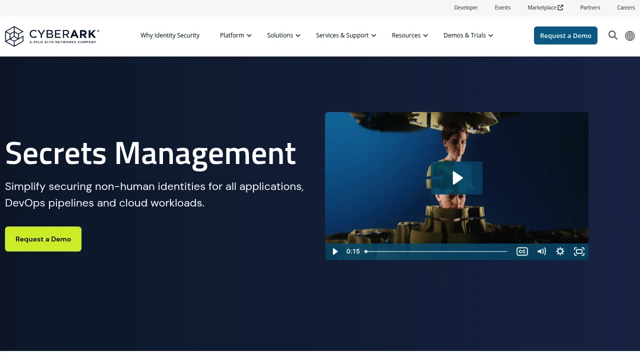 CyberArk Secrets Management screenshot