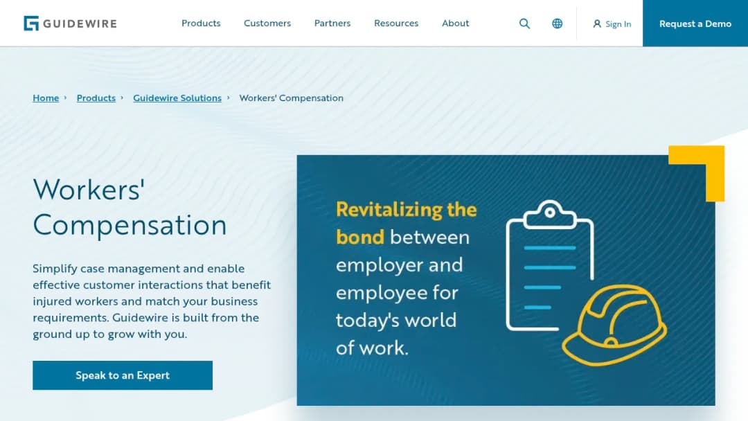 Guidewire Workers' Compensation screenshot