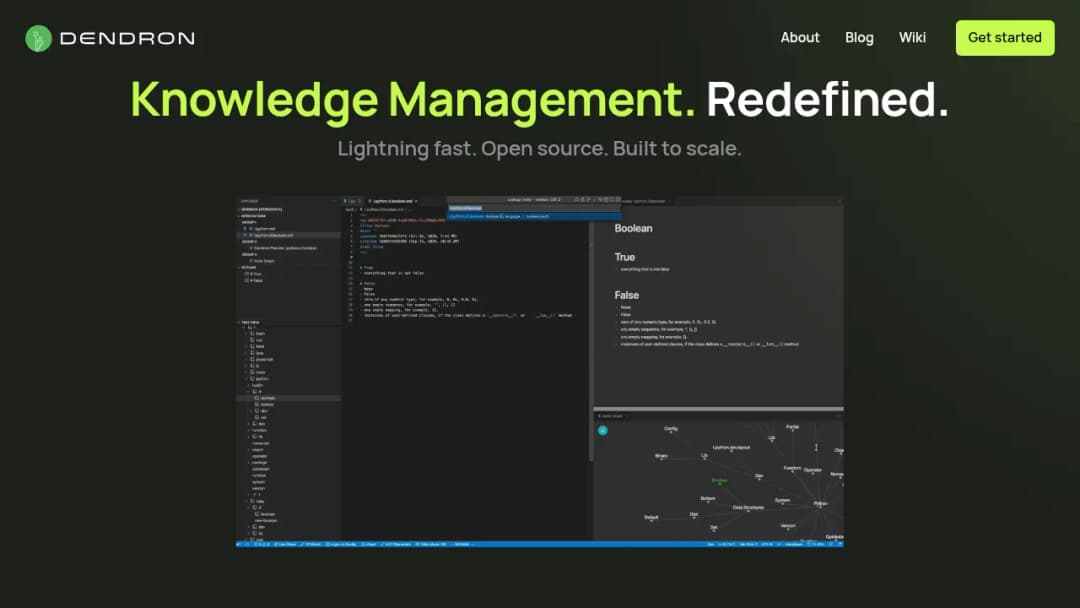 Dendron screenshot