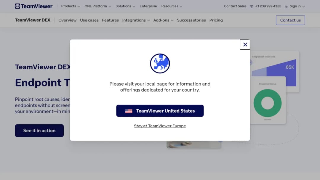 TeamViewer Endpoint Troubleshooting screenshot