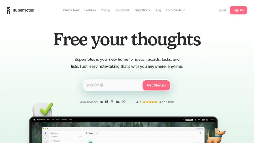 Supernotes screenshot