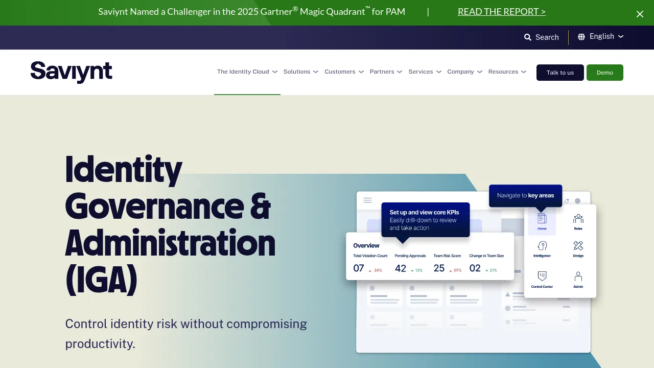 Saviynt Identity Governance & Administration (IG&A) screenshot