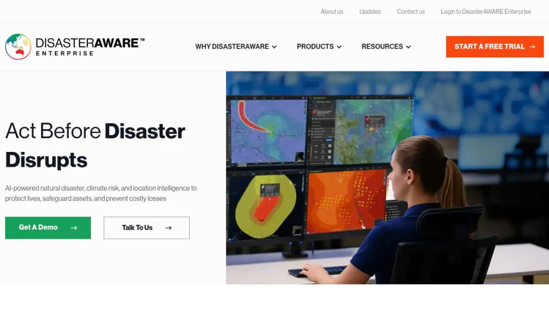 DisasterAware Enterprise screenshot