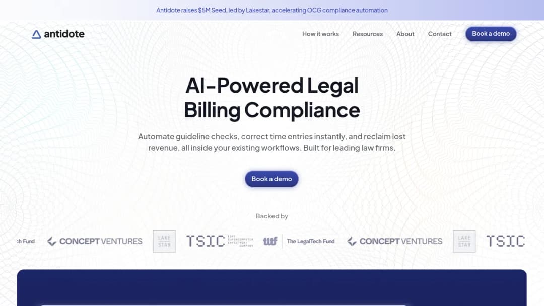 Antidote Legal screenshot