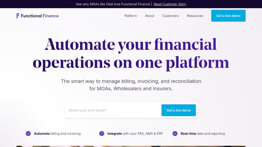 Functional Finance screenshot