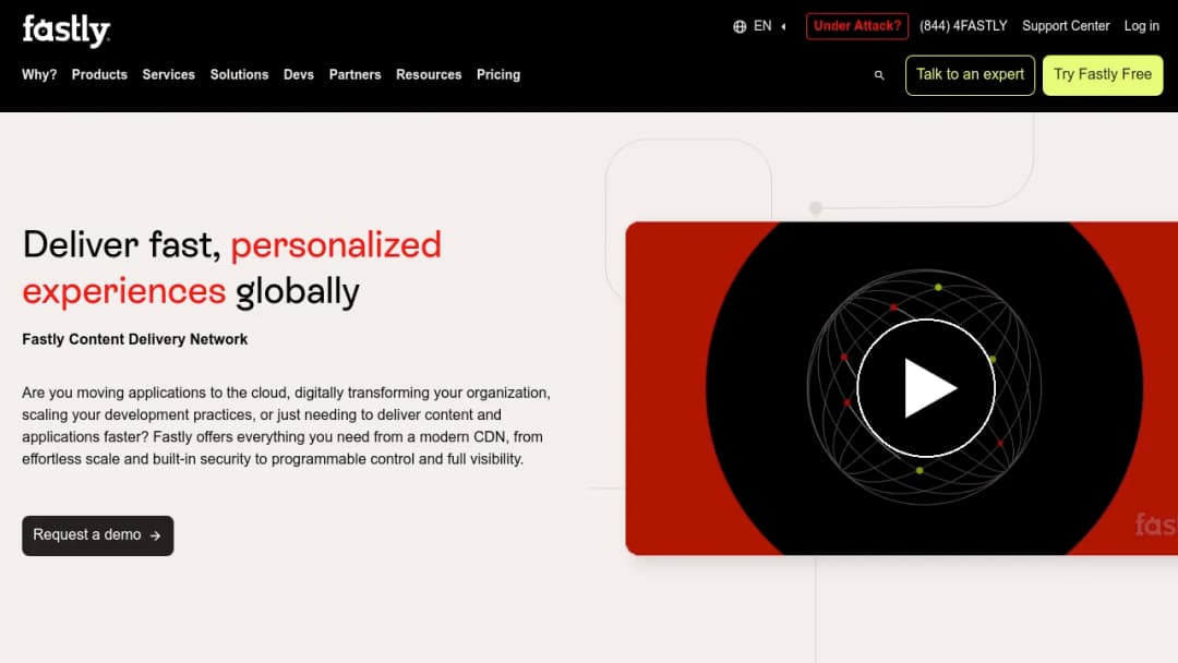 Fastly CDN screenshot