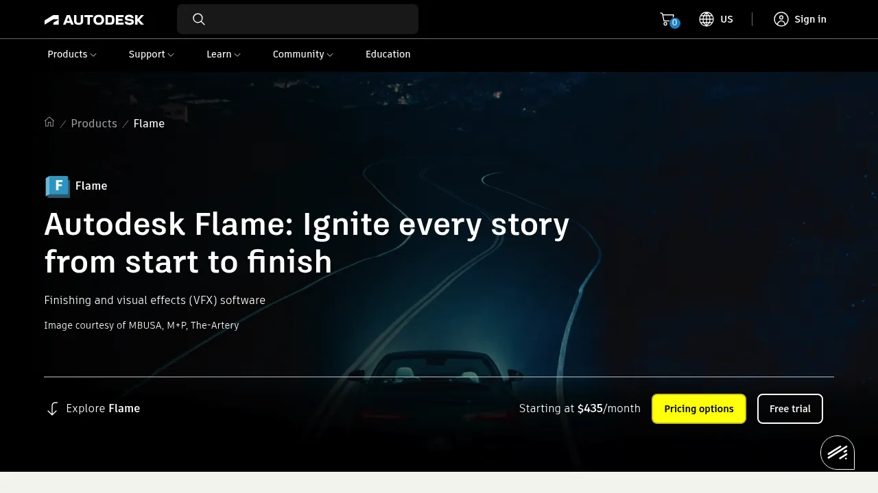 Autodesk Flame screenshot