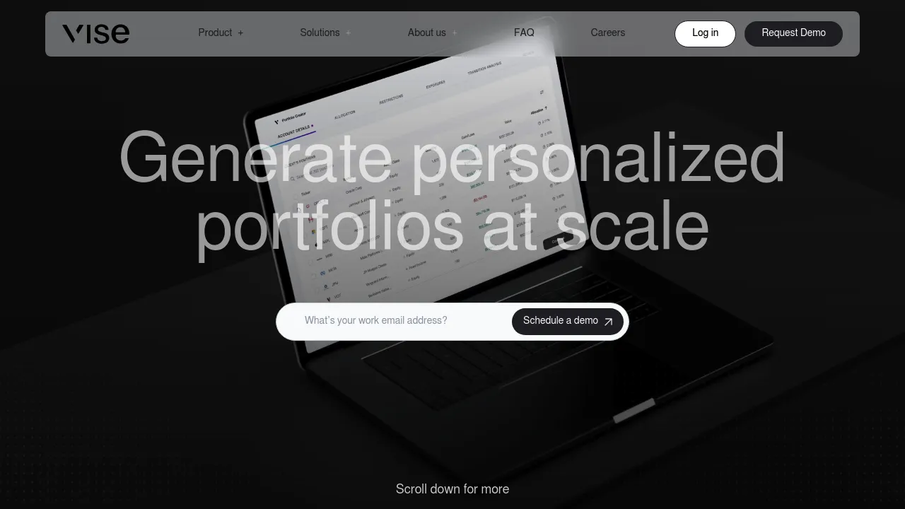 Vise screenshot