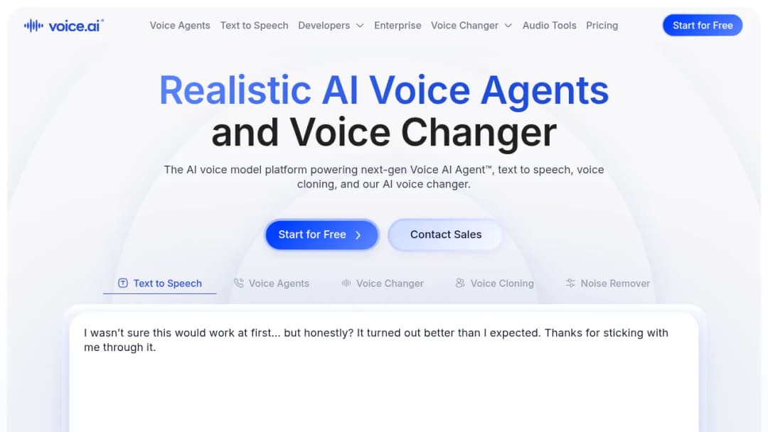 Voice AI screenshot