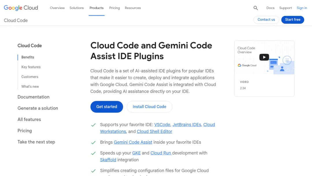 Cloud Code screenshot