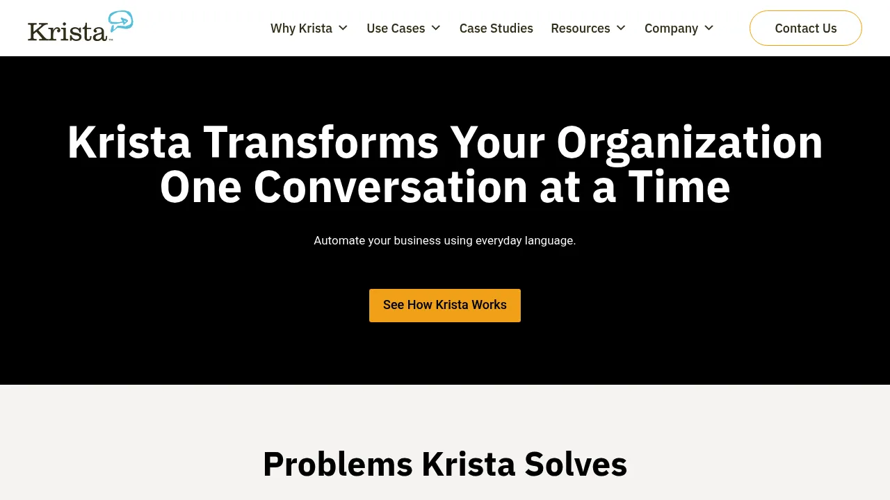 Krista Software screenshot