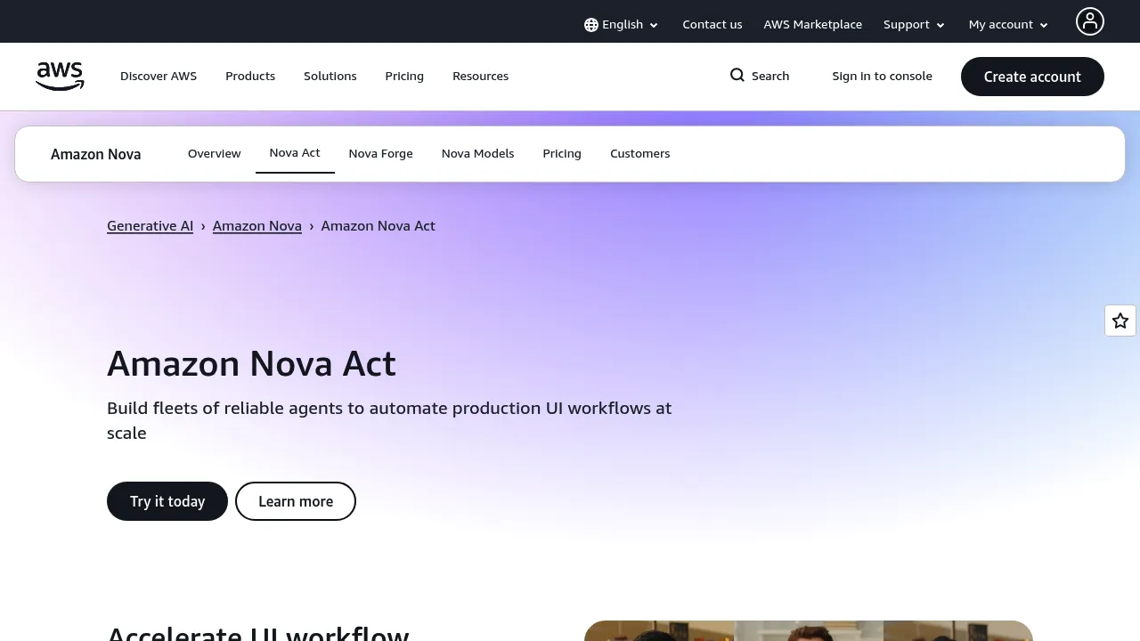 Nova Act screenshot