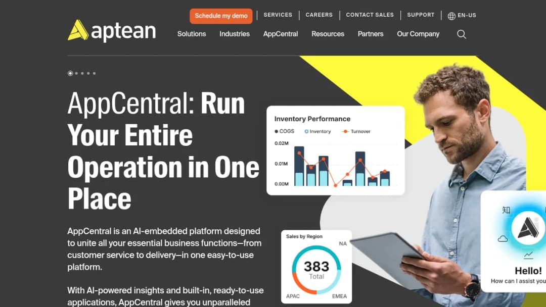 Aptean screenshot