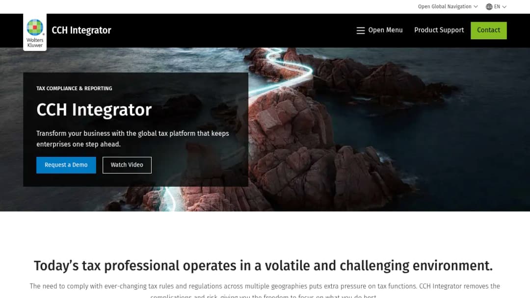 Wolters Kluwer CCH Integrator screenshot