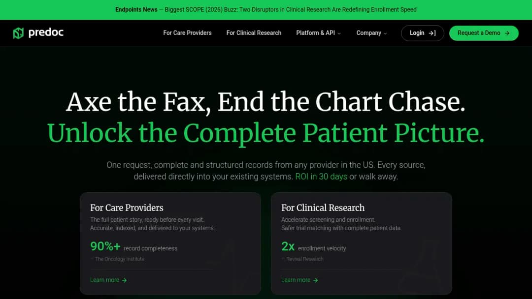 Predoc screenshot