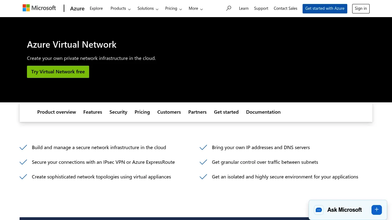 Virtual Network screenshot