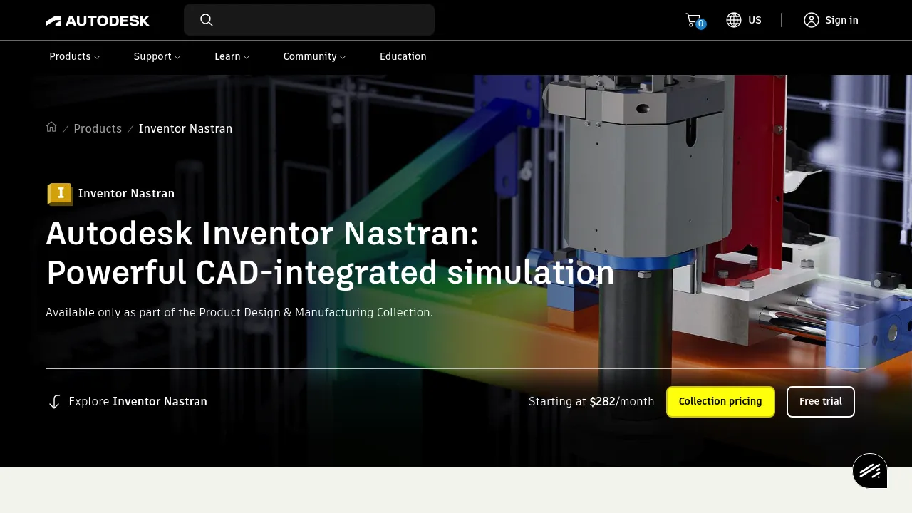 Autodesk Inventor Nastran screenshot