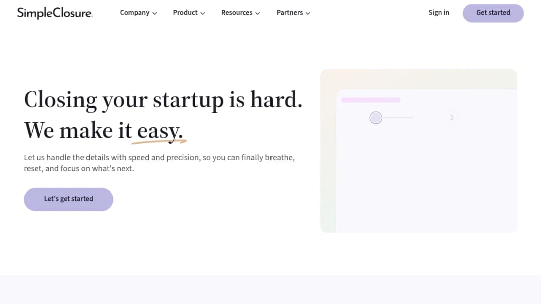 SimpleClosure screenshot