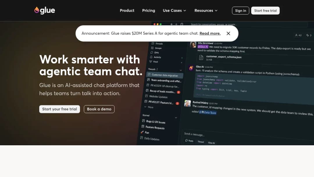 Glue screenshot