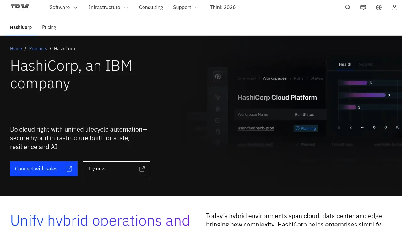 IBM Hashicorp screenshot