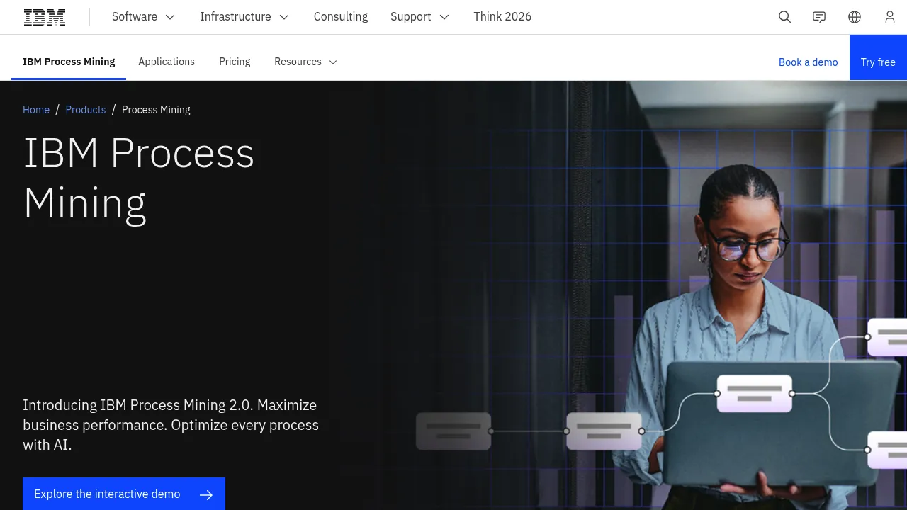 IBM Process Mining screenshot