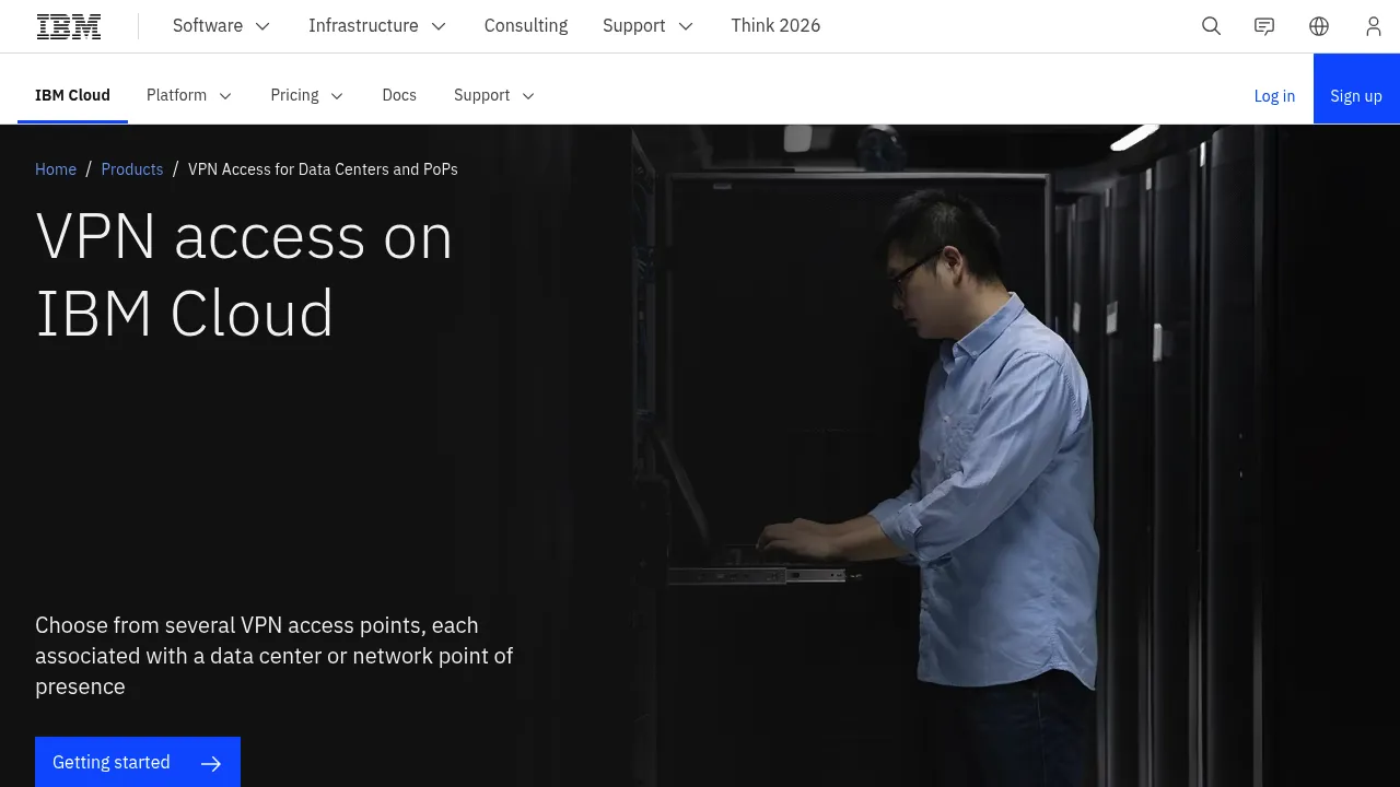 IBM VPN Access screenshot