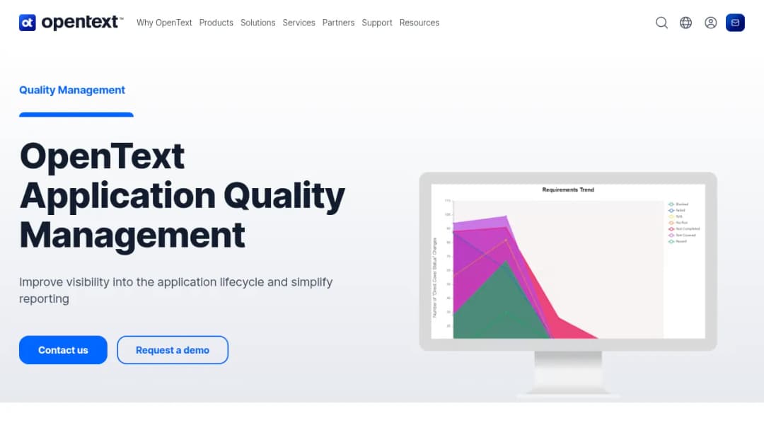 OpenText Application Quality Management screenshot