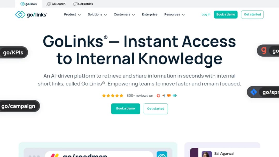 GoLinks screenshot