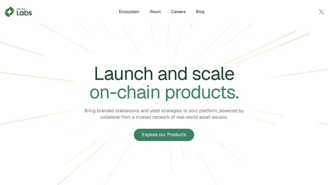 Paxos Labs screenshot