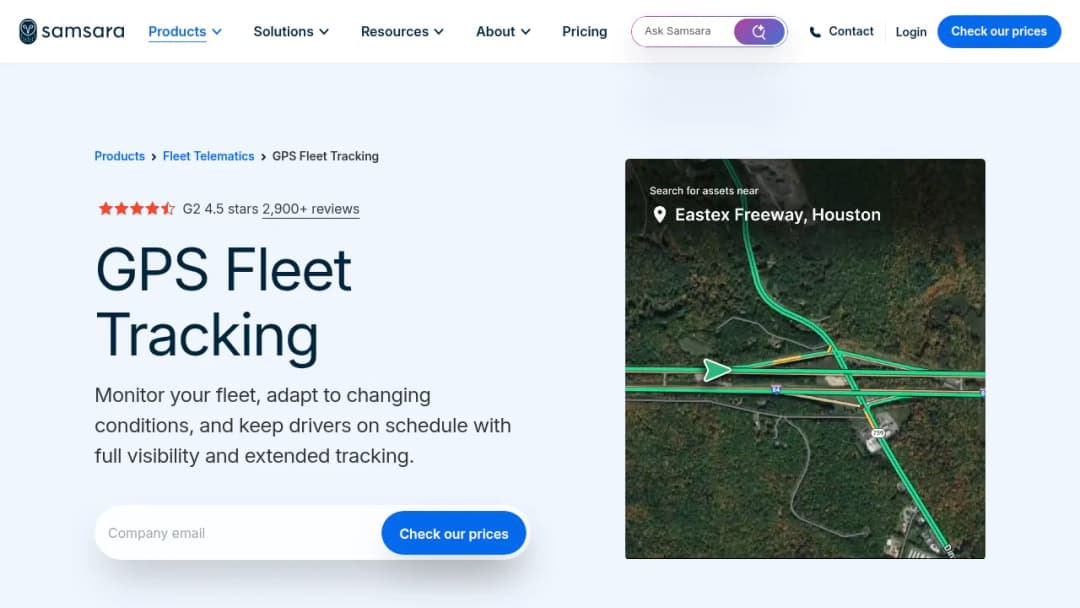 Samsara GPS Fleet Tracking screenshot