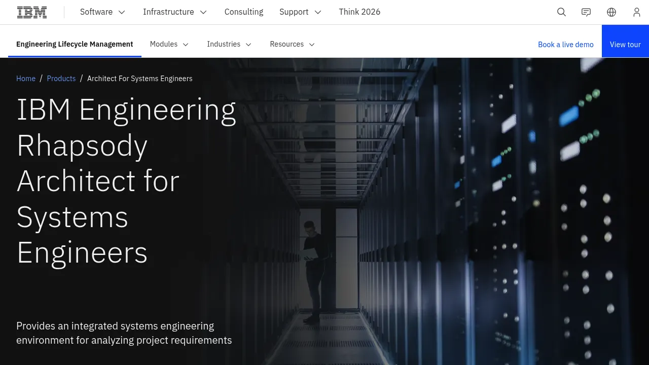 IBM Engineering Rhapsody Architect for Systems Engineers screenshot