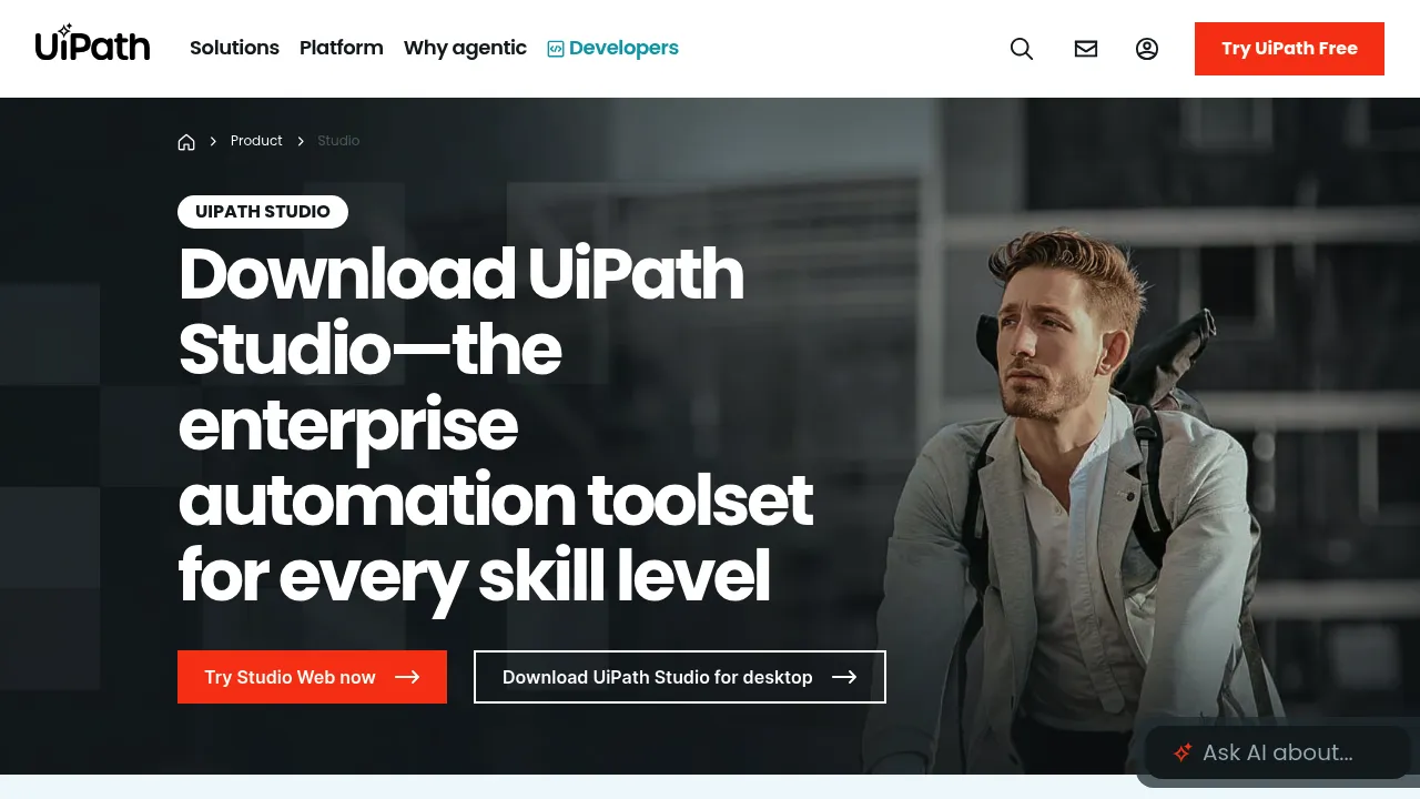 UiPath Studio screenshot