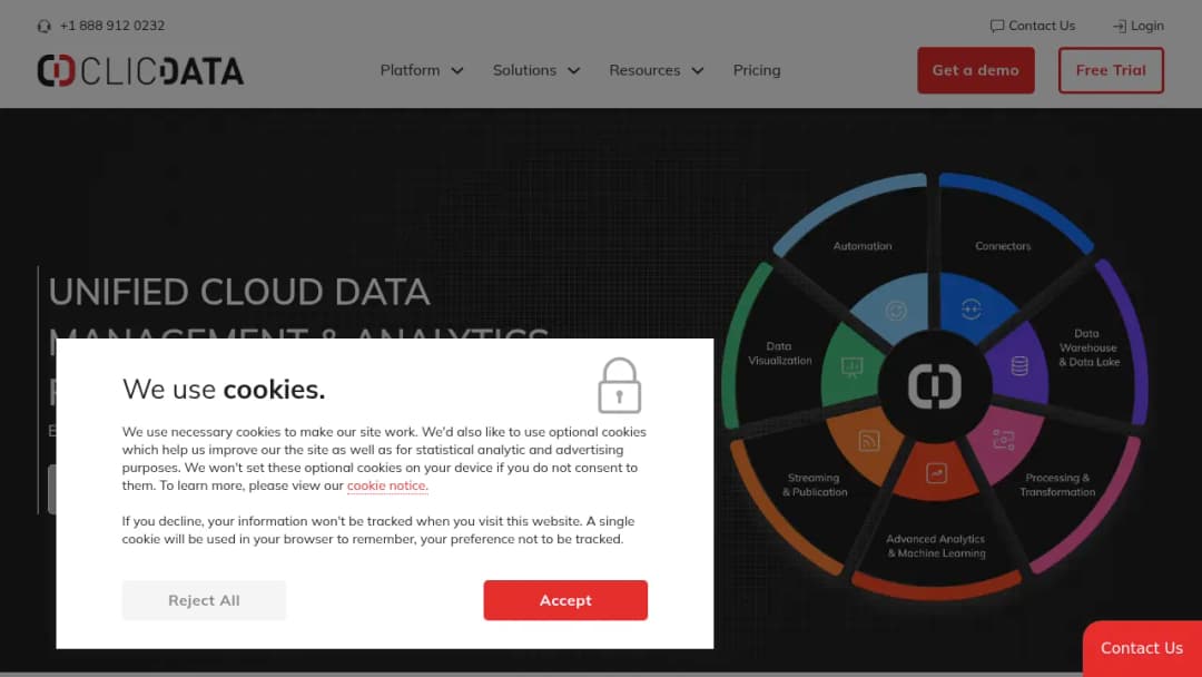 ClicData screenshot