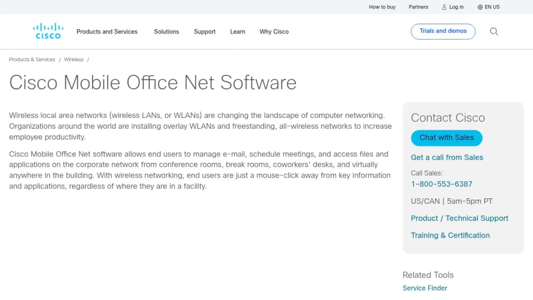 Cisco Mobile Office Net Software screenshot