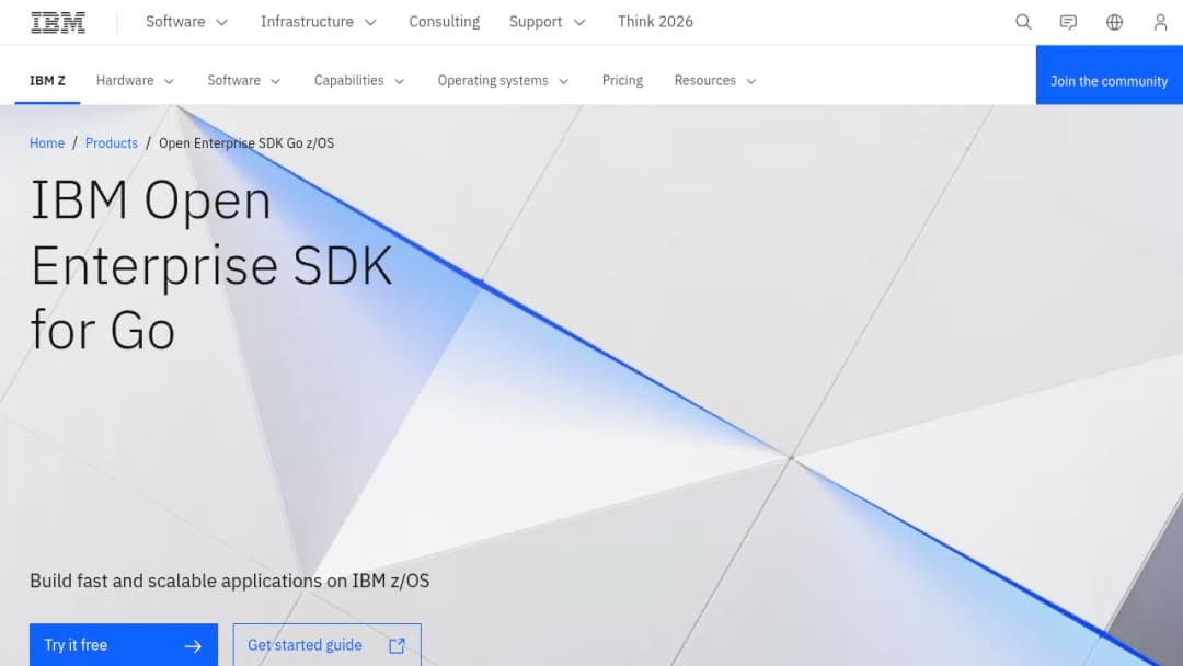 IBM Open Enterprise Sdk Go Zos screenshot