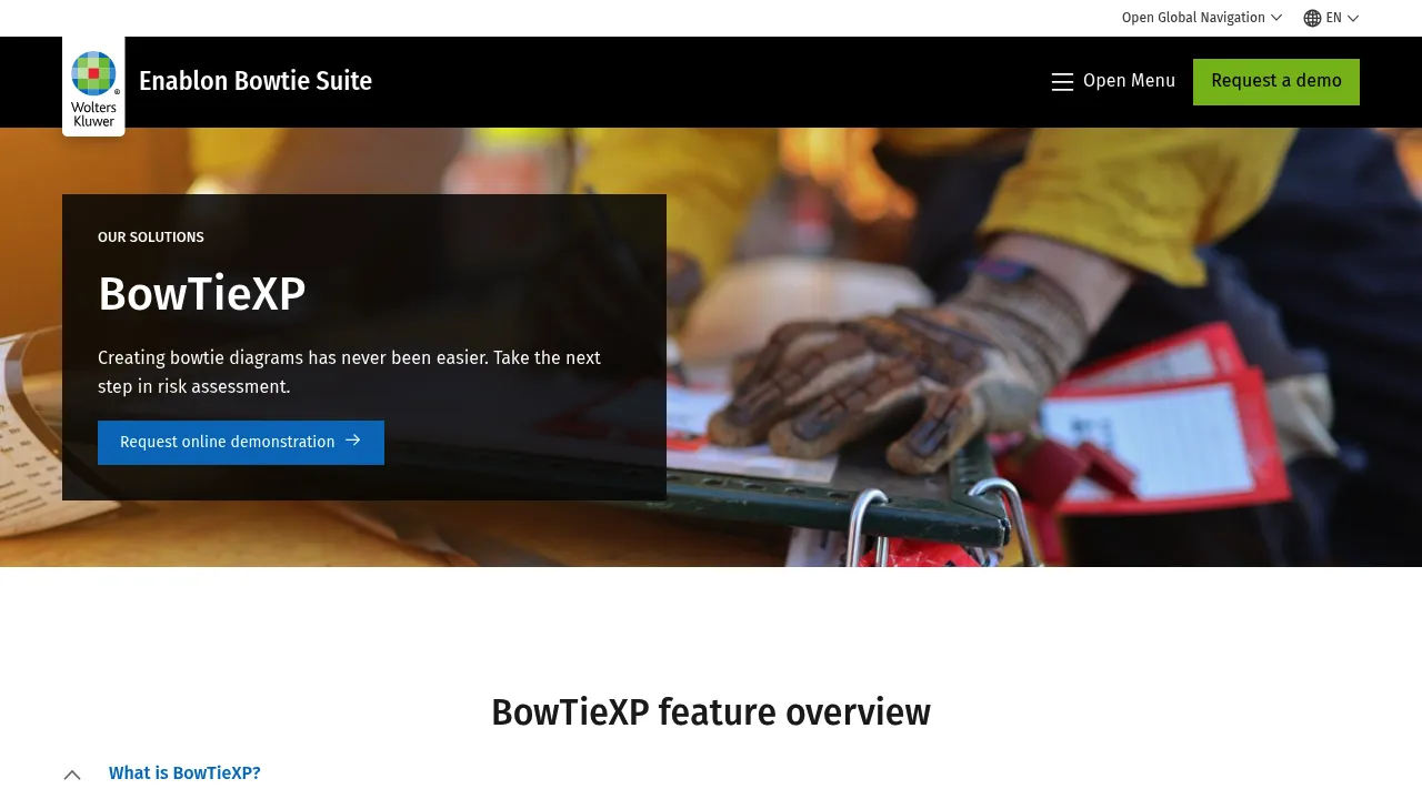 Wolters Kluwer BowTieXP screenshot