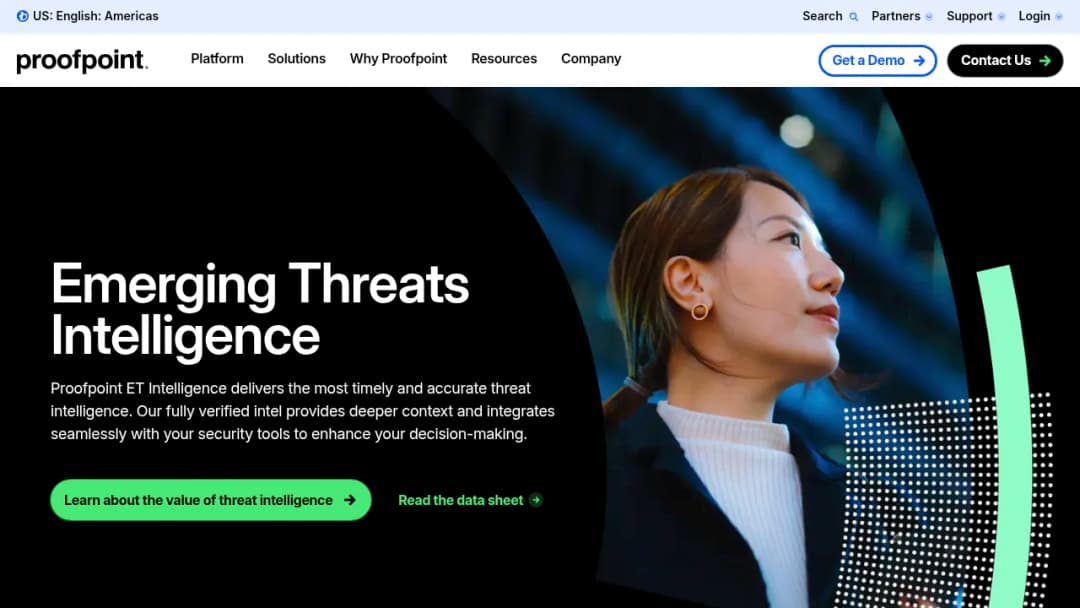 Proofpoint Emerging Threats Intelligence screenshot