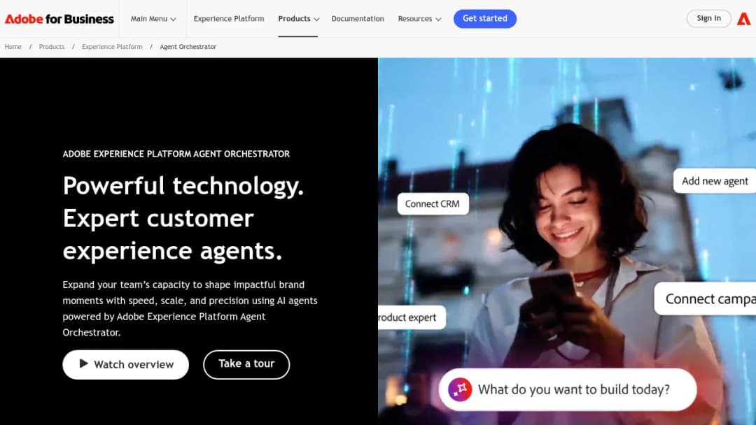 Adobe Experience Platform Agent Orchestrator screenshot