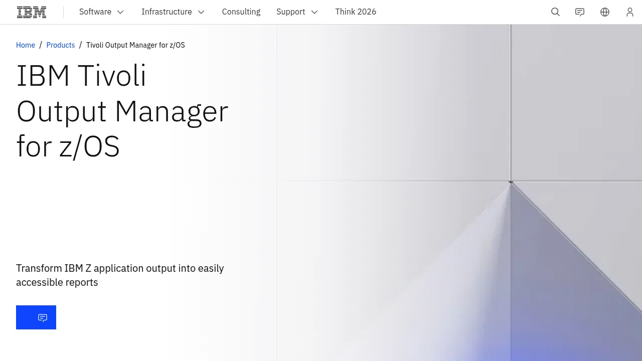 IBM Output Manager for Zos screenshot