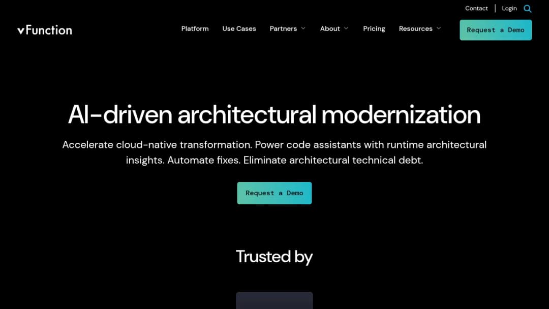 vFunction screenshot