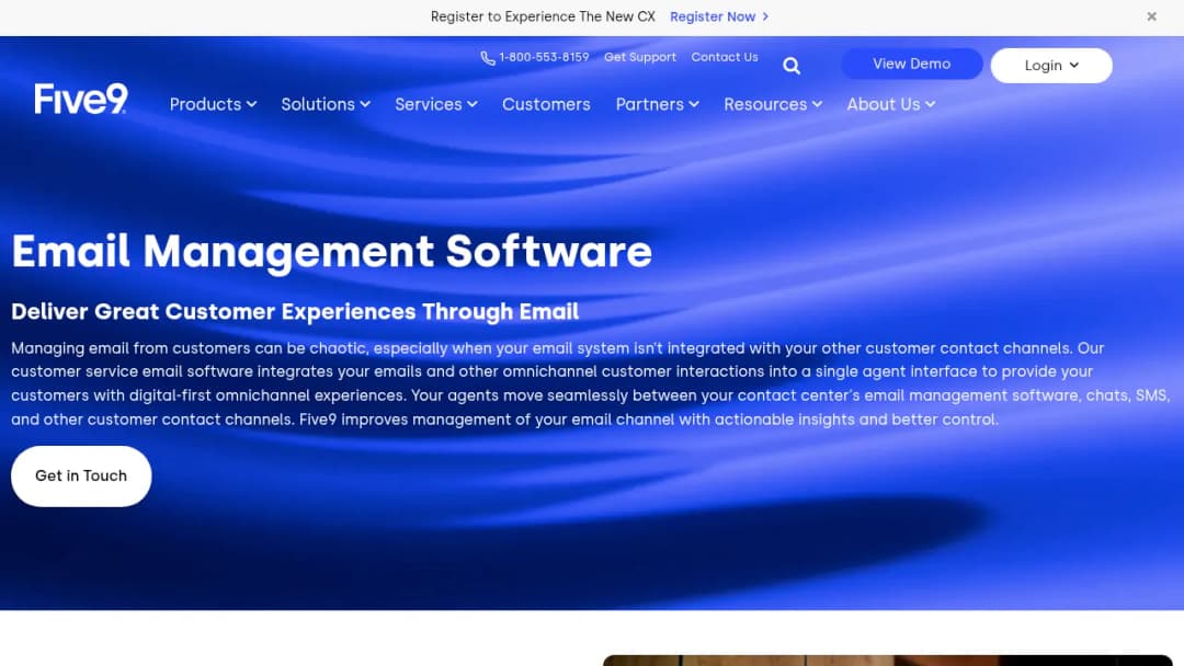 Five9 Email screenshot