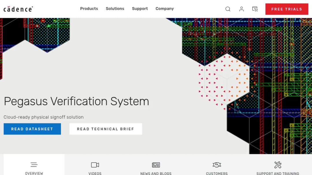Cadence Pegasus Verification System screenshot