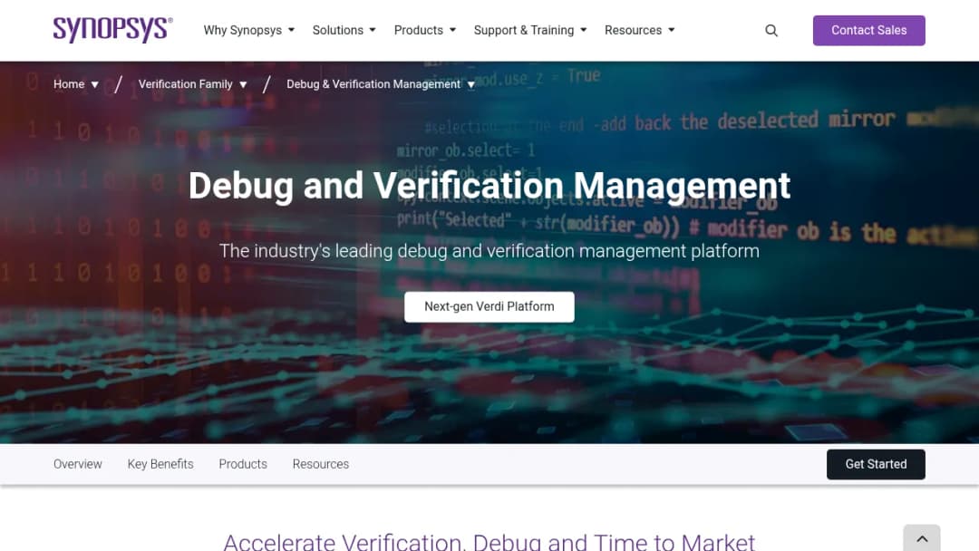 Synopsys Debug, Planning & Coverage screenshot